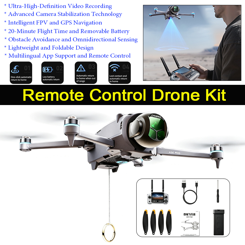 Drone Gps Mount - A26 Pro GPS 드론: 4.5인치 대형